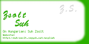 zsolt suh business card
